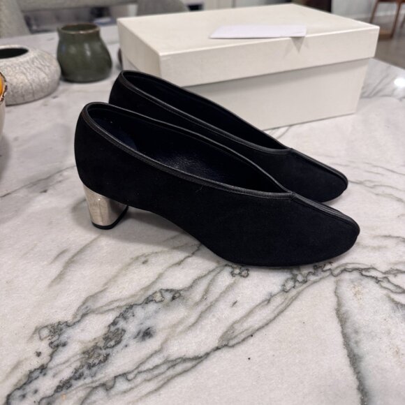Old CELINE Phoebe Philo Era Black Suede Pumps 36 - Picture 5 of 8